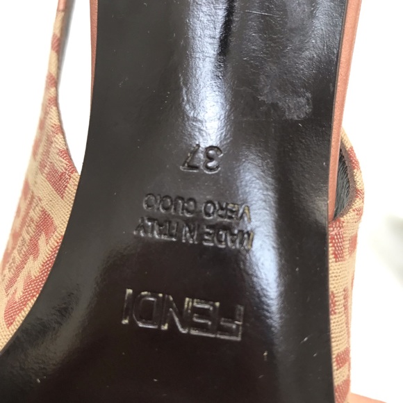 Authentic Fendi Logo Heels - Picture 5 of 6